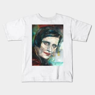 AYN RAND watercolor portrait .2 Kids T-Shirt